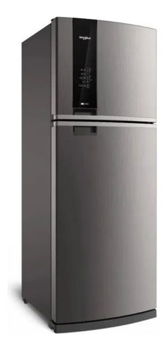 Heladera No Frost Whirlpool Wrm56ck Inox Xpert Inverter Cts Gris