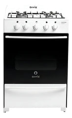 Cocina Escorial Master Gas Natural 4 Hornallas Blanca Blanco