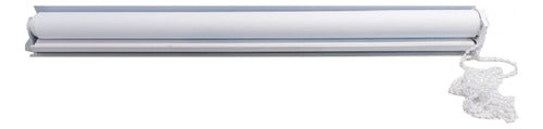 Cortina Roller Blackout Blanca Para Ventana Vivendi 80 X 200 Blanco
