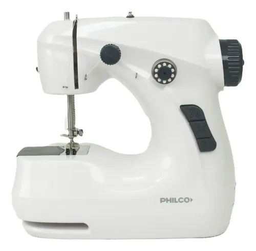 Máquina De Coser Mini Philco Mcp2401 2 Velocidades Color Blanco