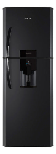 Heladera Con Freezer Drean Hdr400f41n Ciclica Dispenser Cs Negro