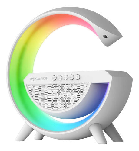 Parlante Portatil Inalambrico Bluetooth Marvo Sg302 Rgb Cts Color Blanco