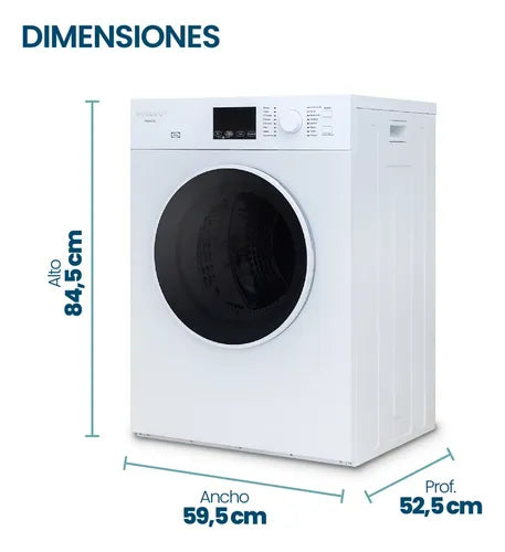 Secarropas Por Ventilación Philco Phsa072b 7kg Blanco Blanco