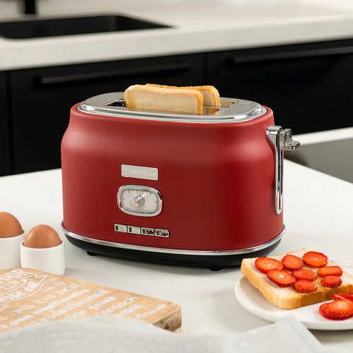 Tostadora Westinghouse Retro 2 Ranuras Roja Tm800-01 Color Rojo