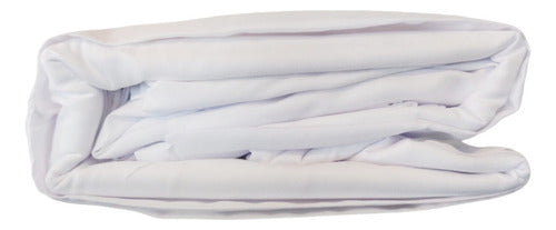 Juego Sabanas 1 Plaza 1/2 Fp Home Premium 300 Hilos Blancas Blanco Liso