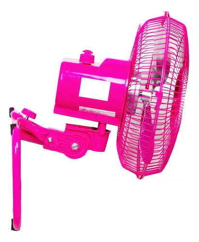 Ventilador 3 En 1 Kanji Kjh-fh1506 Con 3 Palas De Metal Color Gris Estructura Color Rosa, 25cm De Diámetro 50