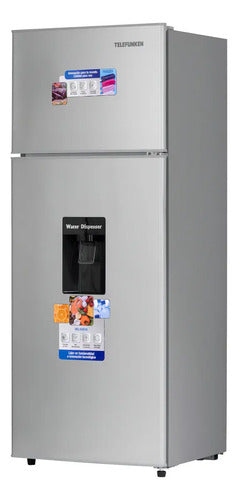 Heladera Telefunken Tfk-hd22 Con Dispenser 220l Silver Plateado