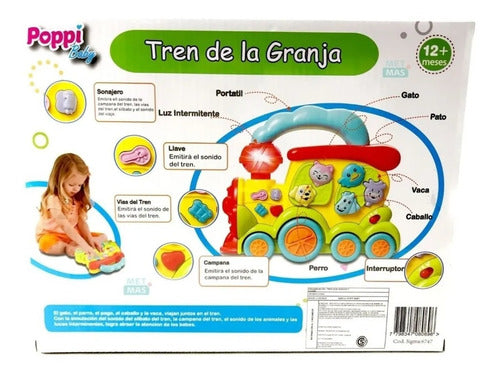 Tren Infantil Musical Granja Interactiva Poppi