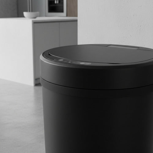 Cesto De Basura De 15lts Con Sensor Inteligente Vivendi Negro