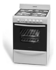 Cocina A Gas Longvie 13601bf Blanca De 60cm Eficiencia A Blanco