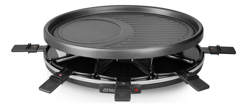 Racletera Atma Ra918p Para 8 Personas Negro