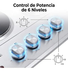 Anafe Escorial Aeho-58 60cm Eléctrico Empotrable Hot Plate Plateado