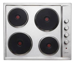 Anafe Eléctrico - Volcan Ef4aev Color Plateado - 4 Hornallas