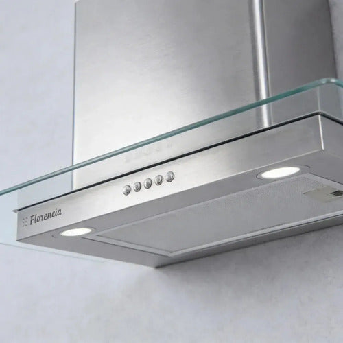 Campana Purif Extractor Acero Inoxidable Cr60v Florencia Plateado