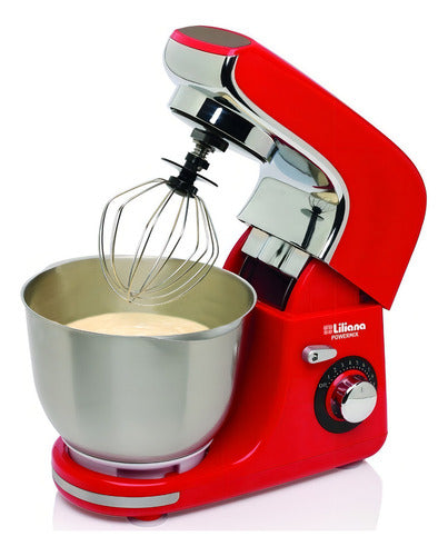 Batidora De Pie Liliana Powermix Ab91 Roja 50 Hz X 60 Hz Color Rojo