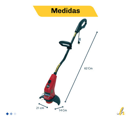 Bordeadora Eléctrica Dibra B45002re 600 Watts Color Rojo