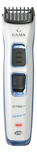 Maquina Corta Pelo Barba Wet&dry Gama Gt557 Sport Blanco