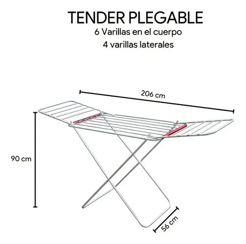 Tender De Aluminio Botafogo Lar & Lazer Con Alas Plegable De Pie 18kg