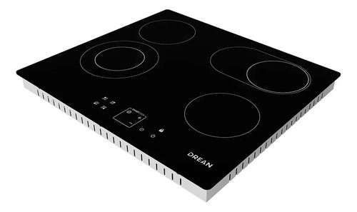 Anafe Eléctrico De Empotrar Vitrocerámico Drean Aedr60cnv Cs Negro