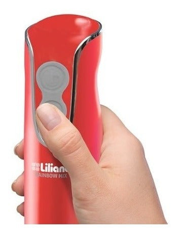 Mixer Procesadora Manual Mixer Liliana Ah102r Rojo Rojo
