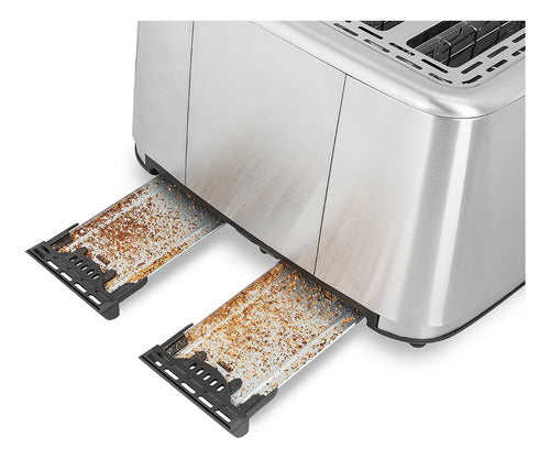 Tostadora Digital Atma Acero Inox 4 Panes 1850w