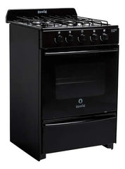 Cocina A Gas Natural Escorial Master Black Valvula Seguridad Negro