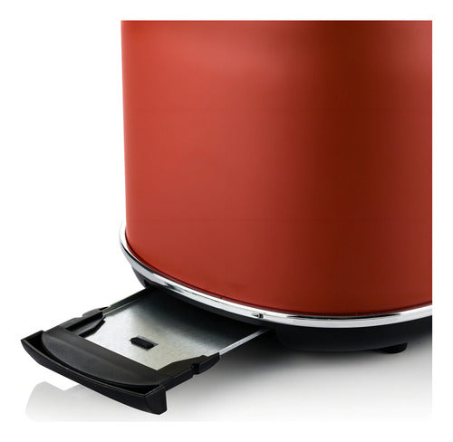Tostadora Westinghouse Retro 2 Ranuras Roja Tm800-01 Color Rojo