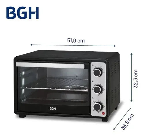 Horno Electrico Bgh Bhe40m25i Duo Con Grill 40lts 1500w