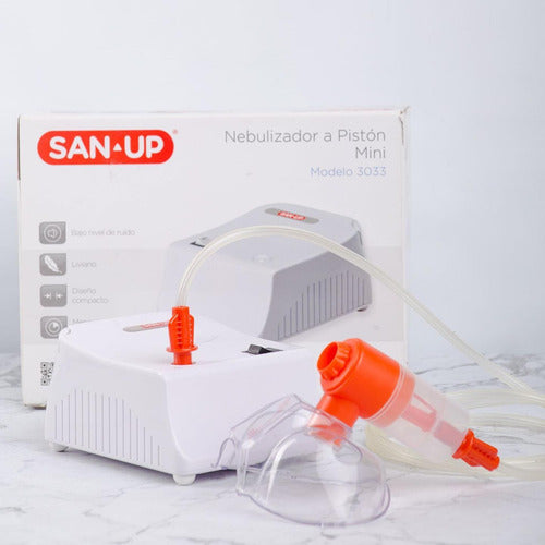 Nebulizador A Pistón San-up Mini Blanco Con Boquilla Y Accesorios