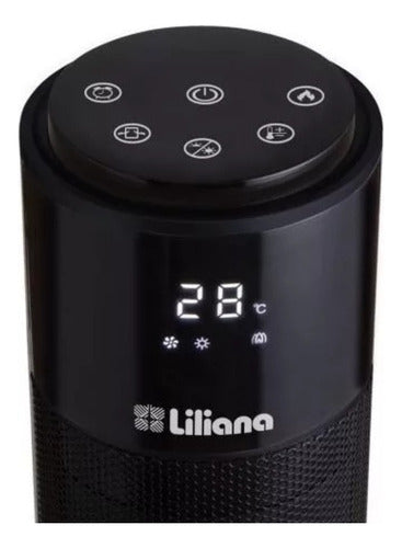 Calefactor Eléctrico Torre Liliana Towerflame Tch50 Negro Negro