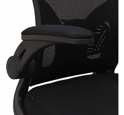 Sillon Silla De Pc Y Oficina Oon Apoyacabezas Y Base Cromada Negro Mesh/tela