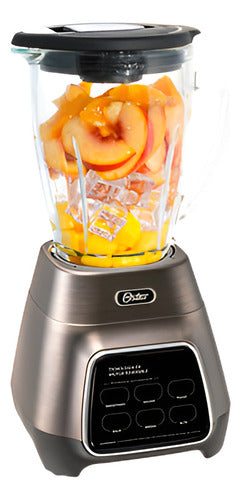 Licuadora Oster Jarra De Vidrio 1000w Con Vaso Blend And Go Negro