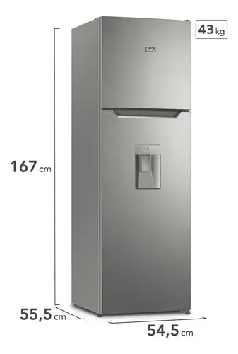Heladera Gafa No Frost 262l Inverter Plata Hgnw251p Plata