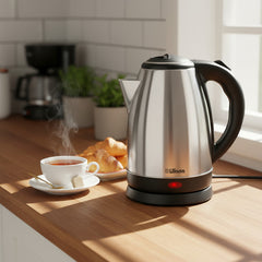Jarra Pava Electrica Liliana Ap150 Acero Inox 1500w Y 1,7lts Gris