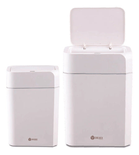 Cestos Basura Kit Onebox Obs1611 Balde Extraible 11l/16l Css Blanco
