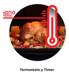 Horno A Gas Longvie H14600xf Con Cajón Parrilla De Empotrar Color Plateado Acero Inoxidable