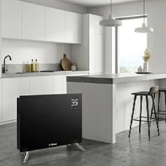 Calefactor Electrico Panel De Vidrio Liliana Glassy Ppv250r Negro