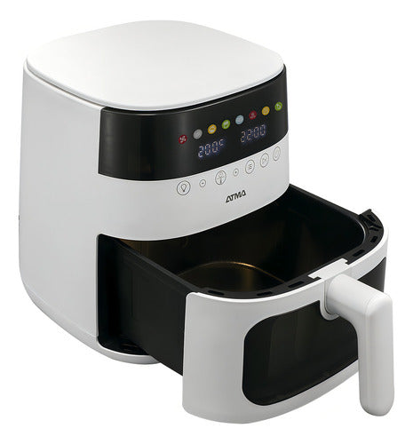 Freidora De Aire Atma Fr248 1750w 8 Litros Y Control Táctil Blanco