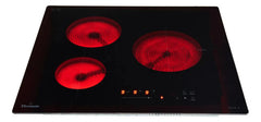 Anafe Electrico Resistivo Florencia 3 Focos 6639e Negro