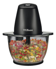 Picador Electrico Powerchop Bowl De Vidrio 1,8l 500w-liliana Negro