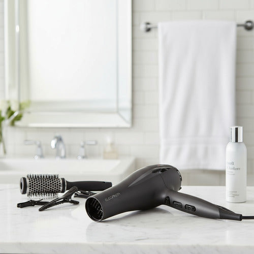 Secador De Pelo Gama Eleganza Cool Shot 2400w 3temp 2vel Css Negro