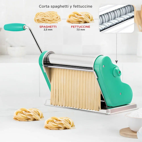 Pastalinda Máquina P/pastas Fideos Original Clásica Mod 260 Verde