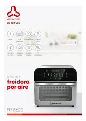Freidora Por Aire Ultracomb Fr8620 11.8l Digital 1700w Plateado
