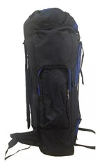 Mochila Para Camping Trekking Outdoor Azul Oscuro 90lts Cts Diseño De La Tela Liso