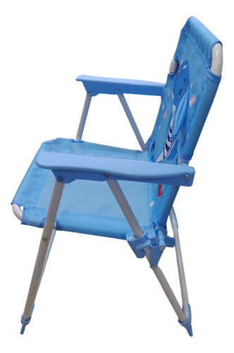 Silla Reposera Niños Sombrilla Plegable Celeste De 1 A 3años Celeste