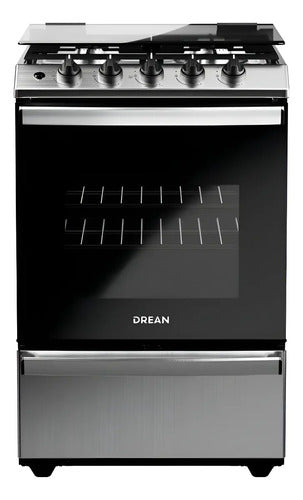 Cocina Multigas 56 Cm Inoxidable Drean Cd5614ai0 Gris