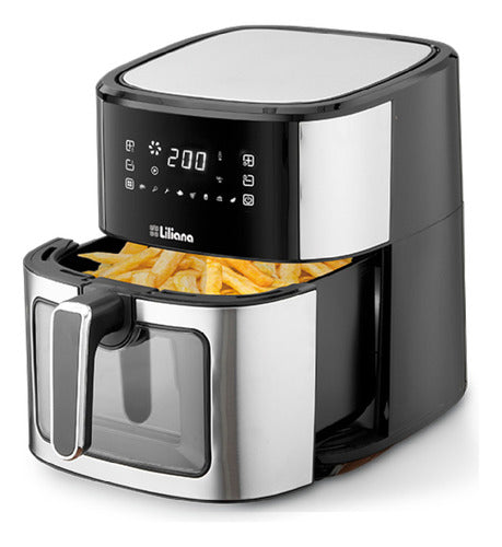 Freidora De Aire Liliana Digifry Af965 Sin Aceite 6,5l 1700w Negro