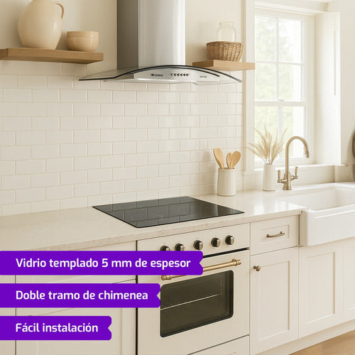 Campana De Cocina Liliana Pure Desing Kc994 Acero Inoxidable