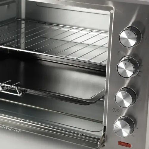 Horno Eléctrico Smartlife Conveccion Spiedo 50l 6 Funciones Gris