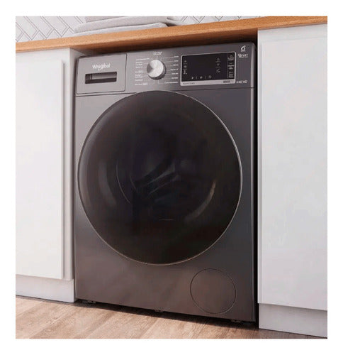 Lavasecarropas Automático Whirlpool Wnc95as Inverter Titanio Gris